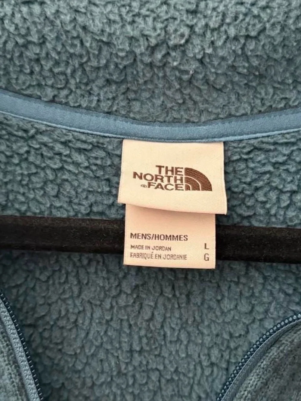 The North Face Men's Teal Fleece Vest - Zip Front